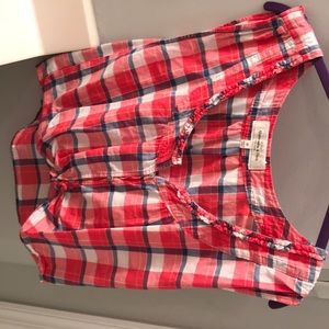 Plaid crop top